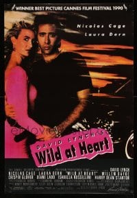 2g323 WILD AT HEART 25x37 commercial poster '90 David Lynch, Nicolas Cage & Laura Dern!