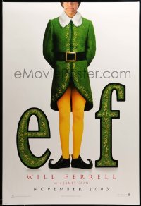 2g596 ELF teaser DS 1sh '03 Jon Favreau directed, James Caan & Will Ferrell in Christmas comedy!