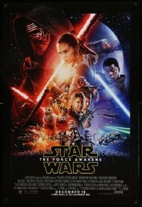 2g619 FORCE AWAKENS int'l advance DS 1sh '15 December style, Star Wars: Episode VII, cool montage!