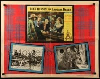 2g016 LAWLESS BREED 1/2sh '57 Rock hudson, stock frame with one lobby card and two stills!