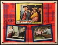 2g018 RESTLESS BREED 1/2sh '57 Scott Brady, stock frame with one lobby card and two stills!