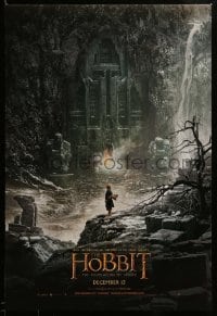2g679 HOBBIT: THE DESOLATION OF SMAUG teaser DS 1sh '13 cool image of Bilbo outside Erebor!