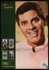 2g221 JERRY LEWIS COLLECTION 26x37 video poster '88 great image of the wacky comedian!