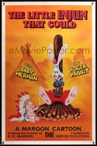 2g750 LITTLE INJUN THAT COULD Kilian 1sh '88 Roger Rabbit & Baby Herman, Native American art!