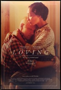 2g761 LOVING advance DS 1sh '16 Joel Edgerton and Ruth Negga in the title roles!