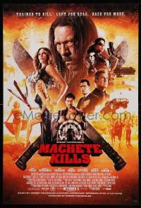 2g763 MACHETE KILLS advance DS 1sh '13 Danny Trejo, Michelle Rodriguez, Carlos Estevez, Mel Gibson!