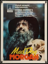 2g224 MAD DOG 19x25 video poster '76 directed by Philippe Mora, cool image of Dennis Hopper!