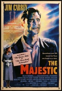 2g771 MAJESTIC int'l 1sh '01 great art of Jim Carrey, directed by Frank Darabont!
