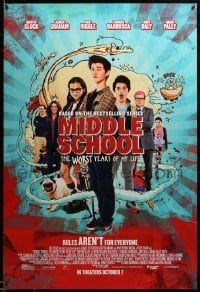 2g786 MIDDLE SCHOOL THE WORST YEARS OF MY LIFE advance DS 1sh '16 Griffin Gluck, Lauren Graham!