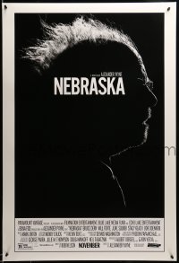 2g805 NEBRASKA advance DS 1sh '13 cool high contrast profile image of Bruce Dern!