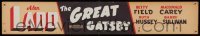 2g010 GREAT GATSBY paper banner '49 Alan Ladd as Jay Gatsby, F. Scott Fitzgerald!