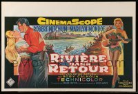 2g194 RIVER OF NO RETURN 14x21 Belgian REPRO poster '00s Robert Mitchum & sexy Marilyn Monroe!