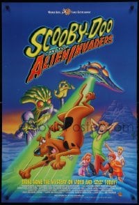 2g238 SCOOBY-DOO & THE ALIEN INVADERS 27x40 video poster '00 wacky classic animated cartoon mystery!