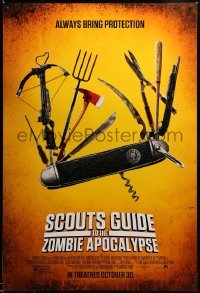 2g877 SCOUTS GUIDE TO THE ZOMBIE APOCALYPSE advance DS 1sh '15 Sheridan, Swiss Army knife image!