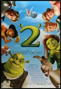 2g887 SHREK 2 DS 1sh '04 Mike Myers, Eddie Murphy, computer animated fairy tale characters!