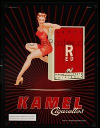 2g114 CAMEL CIGARETTES vertical 17x22 advertising poster '98 cool art of sexy woman in high heels!