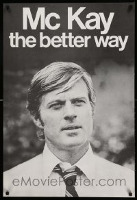 2g341 CANDIDATE 23x34 special '72 different image of Robert Redford on faux campaign poster!