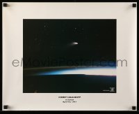 2g344 COMET HALE-BOPP 16x20 special '97 outer space, incredible image passing over horizon!