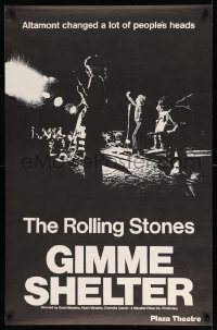 2g635 GIMME SHELTER 25x38 special 1sh '70 Rolling Stones, Altamont changed a lot of people's heads