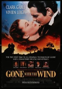 2g156 GONE WITH THE WIND mini poster R98 classic image of Clark Gable and Vivien Leigh!