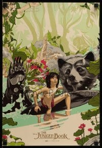2g158 JUNGLE BOOK mini poster '16 great completely different art of Mowgli, Real3D release!
