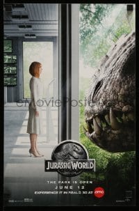 2g159 JURASSIC WORLD mini poster '15 Jurassic Park sequel, Bryce Dallas Howard and Indominus rex!
