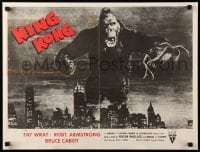 2g389 KING KONG 19x24 special R52 best image of ape w/Fay Wray over New York skyline!
