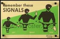 2g425 REMEMBER THESE SIGNALS 11x17 special '68 art displaying the proper use of hand signals!