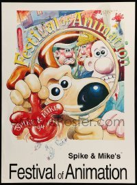 2g093 SPIKE & MIKE'S FESTIVAL OF ANIMATION 18x24 film festival poster '94 Wallace and Gromit