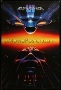 2g923 STAR TREK VI teaser 1sh '91 William Shatner, Leonard Nimoy, Stardate 12-13-91!