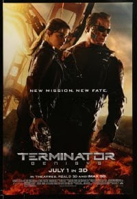 2g957 TERMINATOR GENISYS advance DS 1sh '15 cyborg Arnold Schwarzenegger and sexy Emilia Clarke!