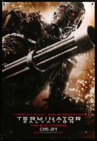 2g958 TERMINATOR SALVATION teaser DS 1sh '09 05.21 style, Christian Bale, the end begins!