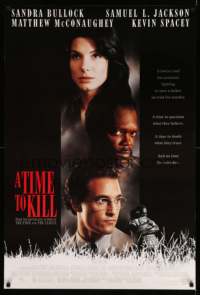 2g960 TIME TO KILL DS 1sh '96 Matthew McConaughey, Sandra Bullock, Samuel L. Jackson!