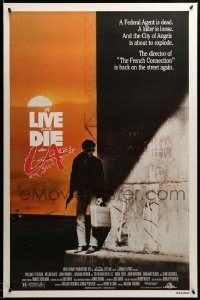 2g965 TO LIVE & DIE IN L.A. 1sh '85 William Friedkin, counterfeit & murder thriller!