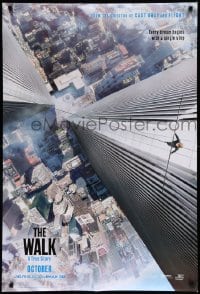 2g985 WALK teaser DS 1sh '15 Zemeckis, Joseph-Gordon Levitt, Kingsley, vertigo-inducing image!