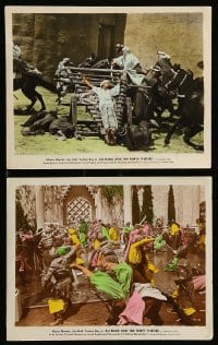 2h228 ALI BABA & THE FORTY THIEVES 2 color 8x10 stills R48 Maria Montez, Jon Hall, Turhan Bey