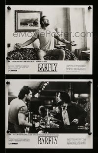 2h853 BARFLY 2 8x10 stills '88 Barbet Schroeder, Mickey Rourke, Frank Stallone!