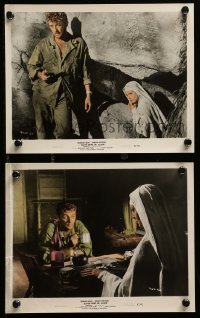 2h236 HEAVEN KNOWS MR. ALLISON 2 color 8x10 stills '57 Robert Mitchum, Deborah Kerr, Huston, WWII!