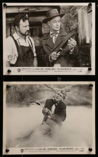 2h911 IRON MISTRESS 2 8x10 stills '52 Alan Ladd as Jim Bowie, with knife and hit by projectile!