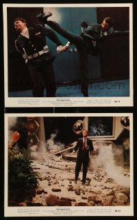 2h240 OUR MAN FLINT 2 color 8x10 stills '66 James Coburn, James Bond spy spoof!