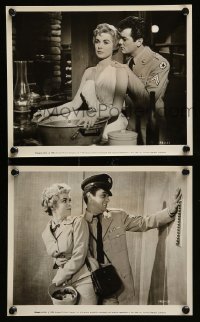 2h941 PERFECT FURLOUGH 2 8x10 stills '58 both with great images of Tony Curtis & Janet Leigh!