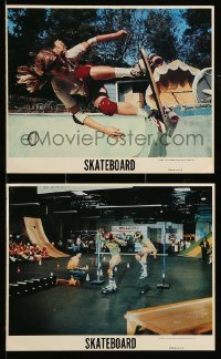 2h244 SKATEBOARD 2 8x10 mini LCs '78 the movie that defies gravity, cool skateboarding images!