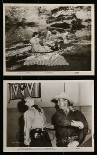 2h486 BEYOND THE PURPLE HILLS 7 8x10 stills '50 great images of sheriff Gene Autry, 1 w/Champion!