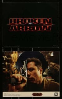 2h035 BROKEN ARROW 9 8x10 mini LCs '96 John Travolta, Christian Slater, directed by John Woo!