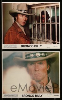 2h051 BRONCO BILLY 8 8x10 mini LCs '80 Clint Eastwood directs & stars, sexy Sondra Locke!