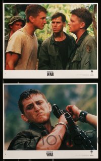 2h054 CASUALTIES OF WAR 8 8x10 mini LCs '89 Michael J. Fox, Sean Penn, Brian De Palma!