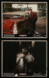 2h147 CHRISTINE 7 8x10 mini LCs '83 Stephen King, directed by John Carpenter, 1958 Plymouth Fury!