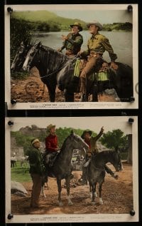 2h195 CORONER CREEK 4 color 8x10 stills '48 western cowboy Randolph Scott, Marguerite Chapman!