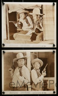2h436 FARGO PHANTOM 8 8x10 stills '50 great images of western cowboy Tex Williams!