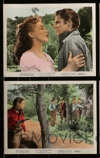 2h026 KANSAS RAIDERS 10 color 8x10 stills '50 Audie Murphy as Jesse James, Marguerite Chapman!